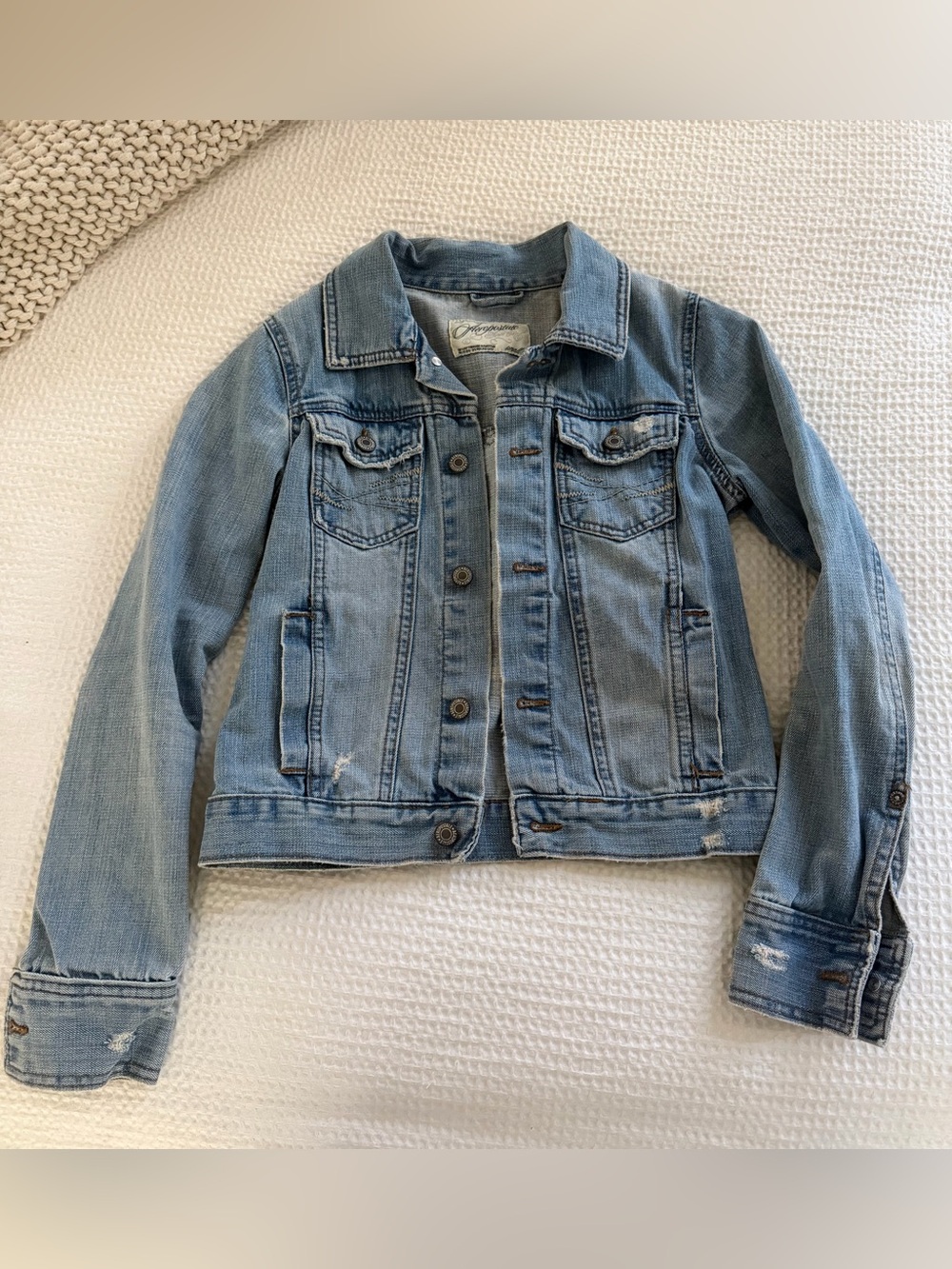 Aeropostale Light Wash Blue Denim Jacket